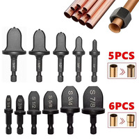 5/6/11PCS Copper Tube Expander Set Pipe Hole Flare Extender Swage Air Conditioner Refrigerator Takeover Drill Bit Repair Imperia