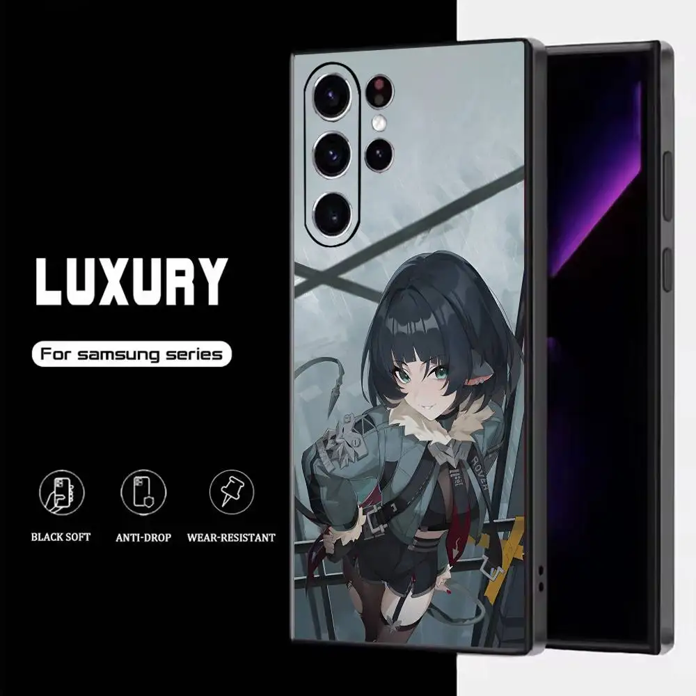 حافظة هاتف Z-Zenless Anby Jane Doe Zone Zero لهاتف سامسونج S25، S24، S23، S22، S21، S20، S10، Ultra، Plus، Lite، FE، غطاء أسود من السيليكون الناعم #3