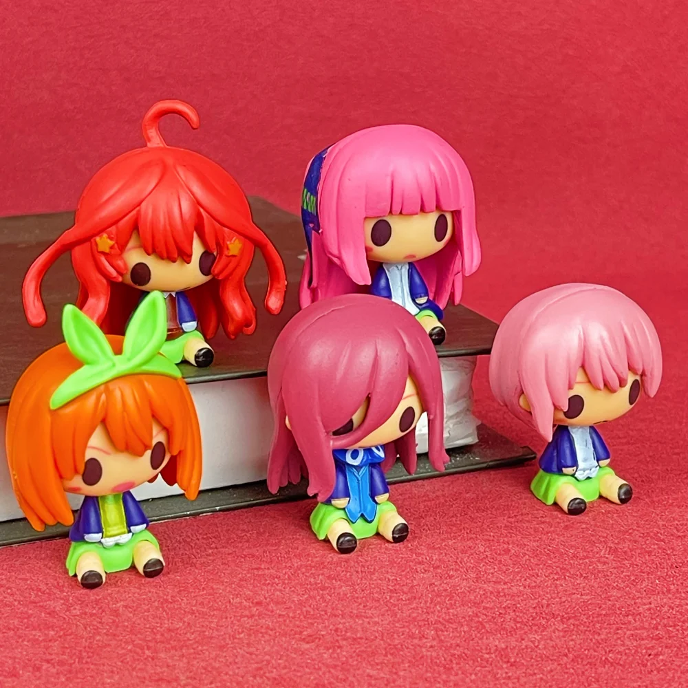 Figura bonita de los quintillizos por excelencia, estatuas pequeñas de Nakano, figura de Anime Nino, accesorios para el hogar de Ichika, regalo de decoración de escritorio