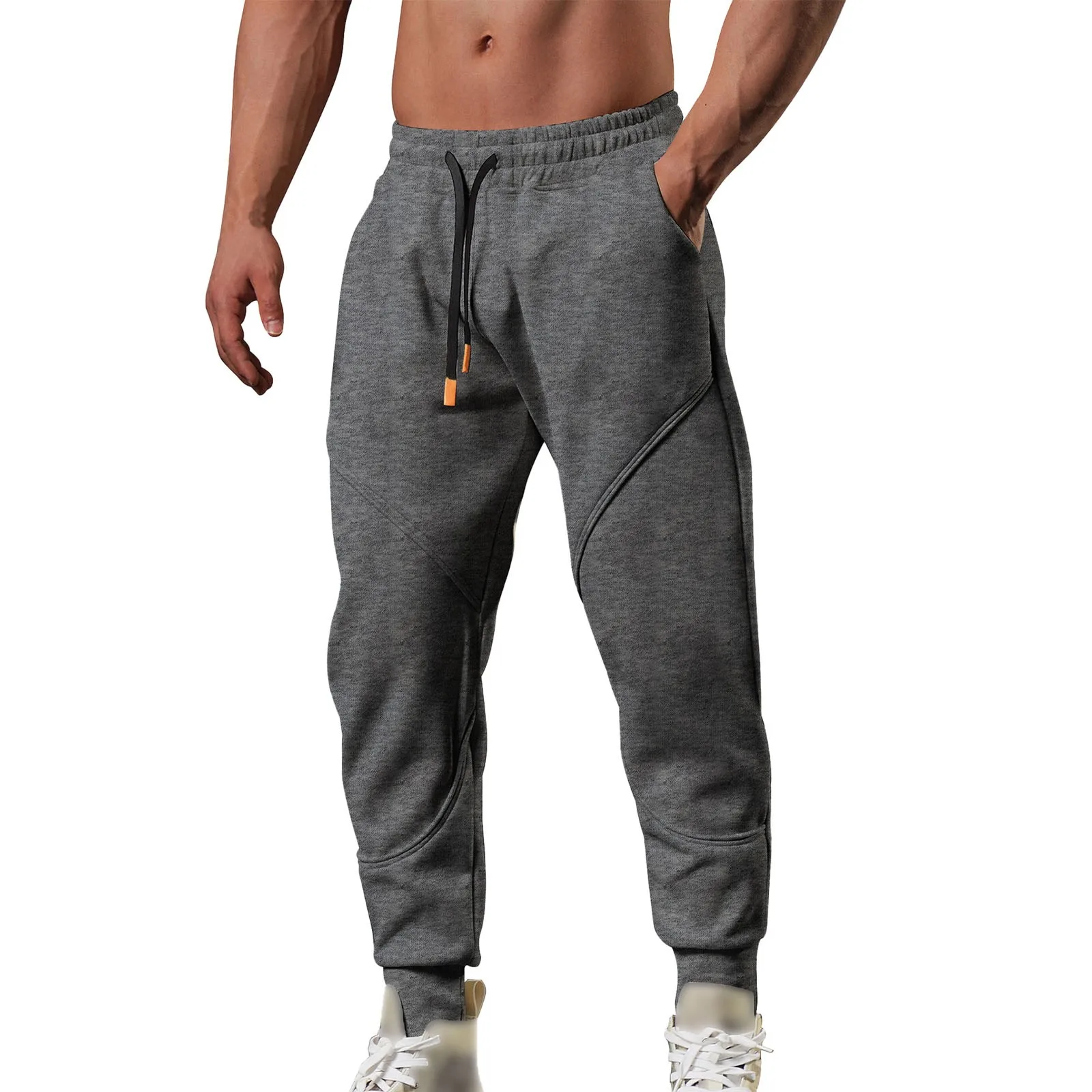 Calça de jogging esportiva masculina, Sweatpants de ginástica, Calças térmicas, Corredores, Crossfit Trackpants, Roupa de inverno