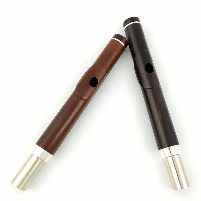 New flute mouthpiece, ebony/mahogany accessories factory straight out