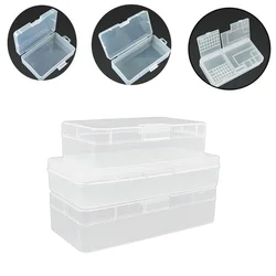 1pc Screw Holder Case Transparent Rectangle PVC Storage Box Jewelry Nail Art Organizer Container Equipment Tools Protecter Cases