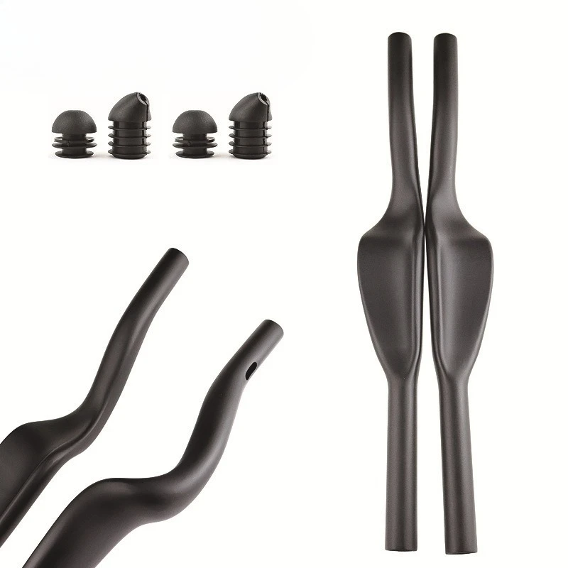 مقبض منحني للطريق من ألياف الكربون الترياتلون للدراجة، مقبض مسند مقود TT ممتد، مقبض منحني #4