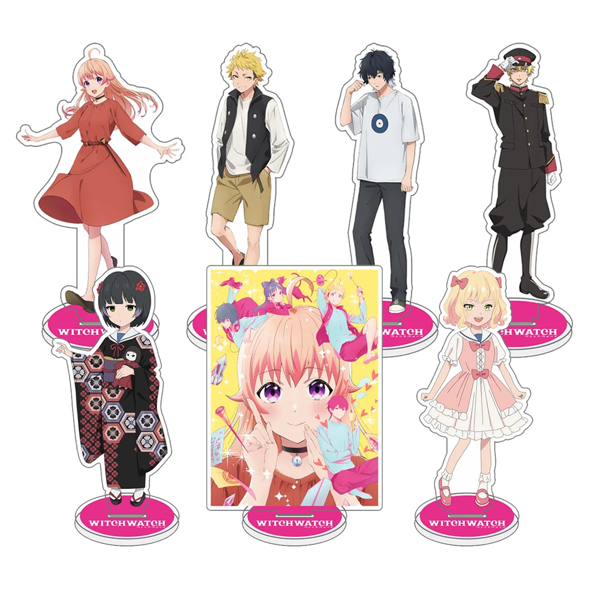 New Anime WITCH WATCH keychains Acrylic Stand Model Figure Cosplay