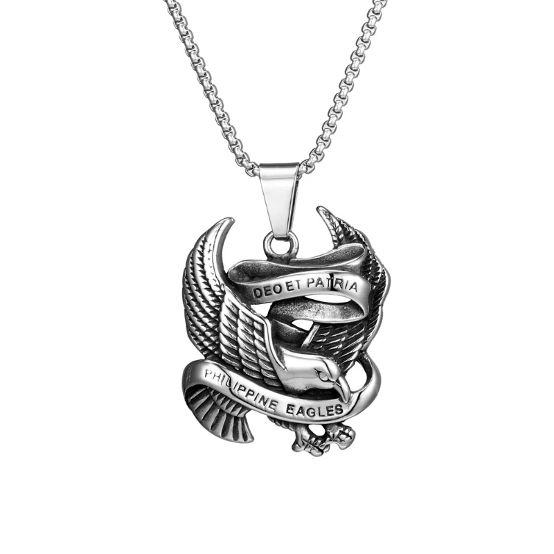 

Flying Eagle Necklace Stainless Steel Men's Personalized Retro Punk Titanium Pendant