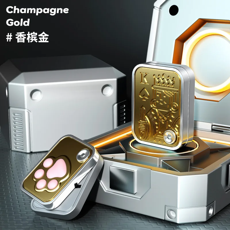 

EDC Metal Cat Claw Slider Fidget Toys Finger Spinner Poker Push Slider Fidgeting Toys Anti Stress Adult Sensory Toys Gifts