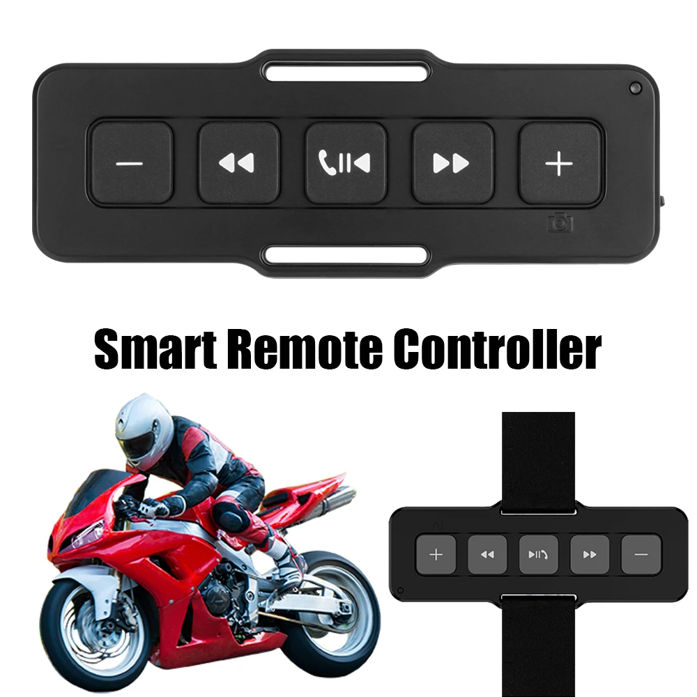 

Motorcycle Remote Controller Bike Handlebar Media Control Waterproof For Car Outdoor Sports Hands-free Calls Bluetooth 5.0