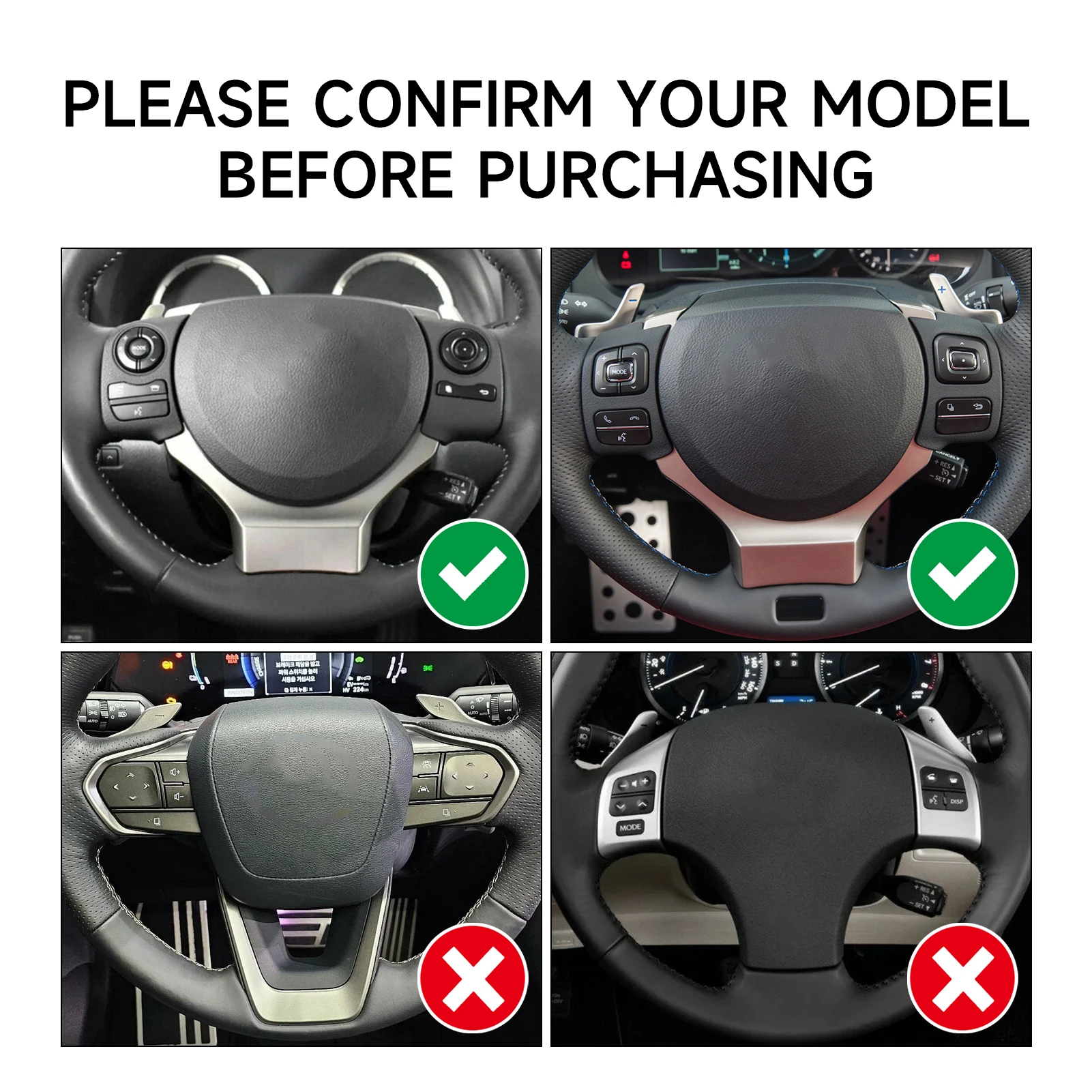 Car Steering Wheel Paddle Shift. Carbon Fiber Sticker For Lexus CT 200h IS 200t 250 300 350 500. NX 200t 300h RC 200t 300 350.
