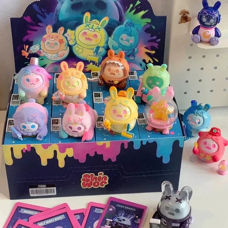 

Shinwoo The Lonely Moon Series слепая коробка фигурка Caja Kawaii модель украшение для рабочего стола подарки на день рождения мультяшный декор игрушки