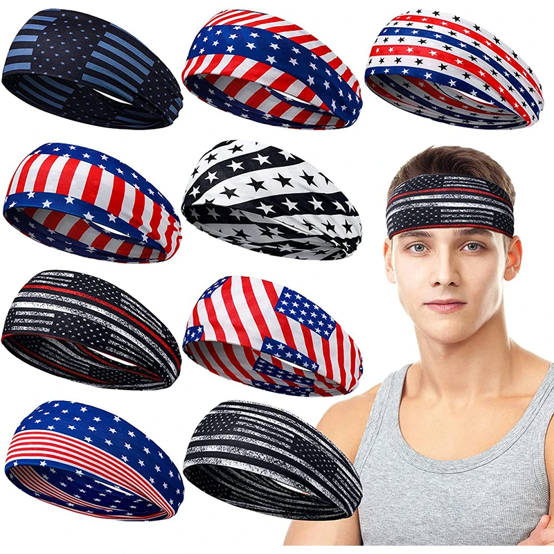 Elastic Men Headband Sport Sweatband Yoga Women Sport Jog Tennis Running Cycling Hair Band Turban Outdoor Gym Bandage Party