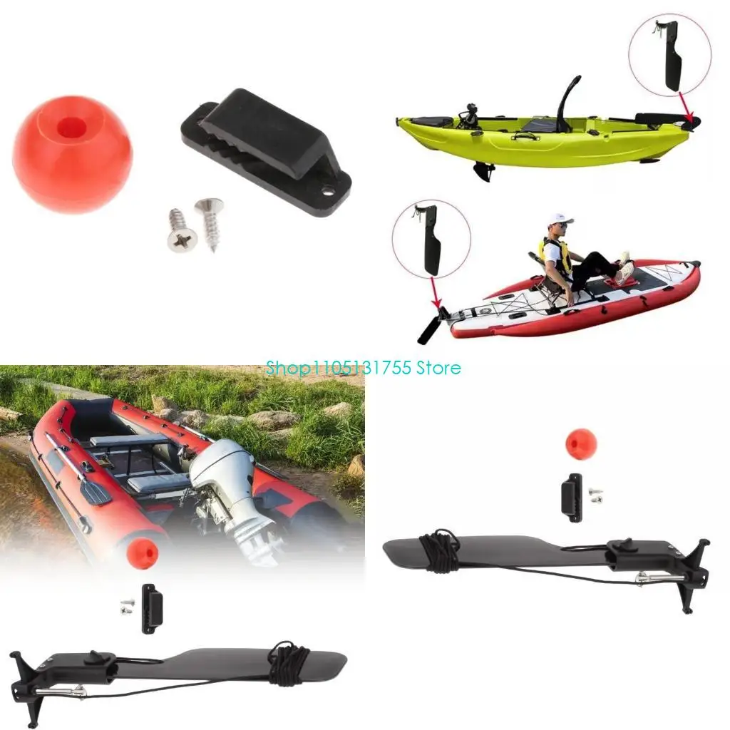 

K0EF Nylon Canoes Kayaks Rudder Fishing Watercraft Rudder Boats Tail Foot Diretion Control Rudder for Sea Kayaks Fishing Boats