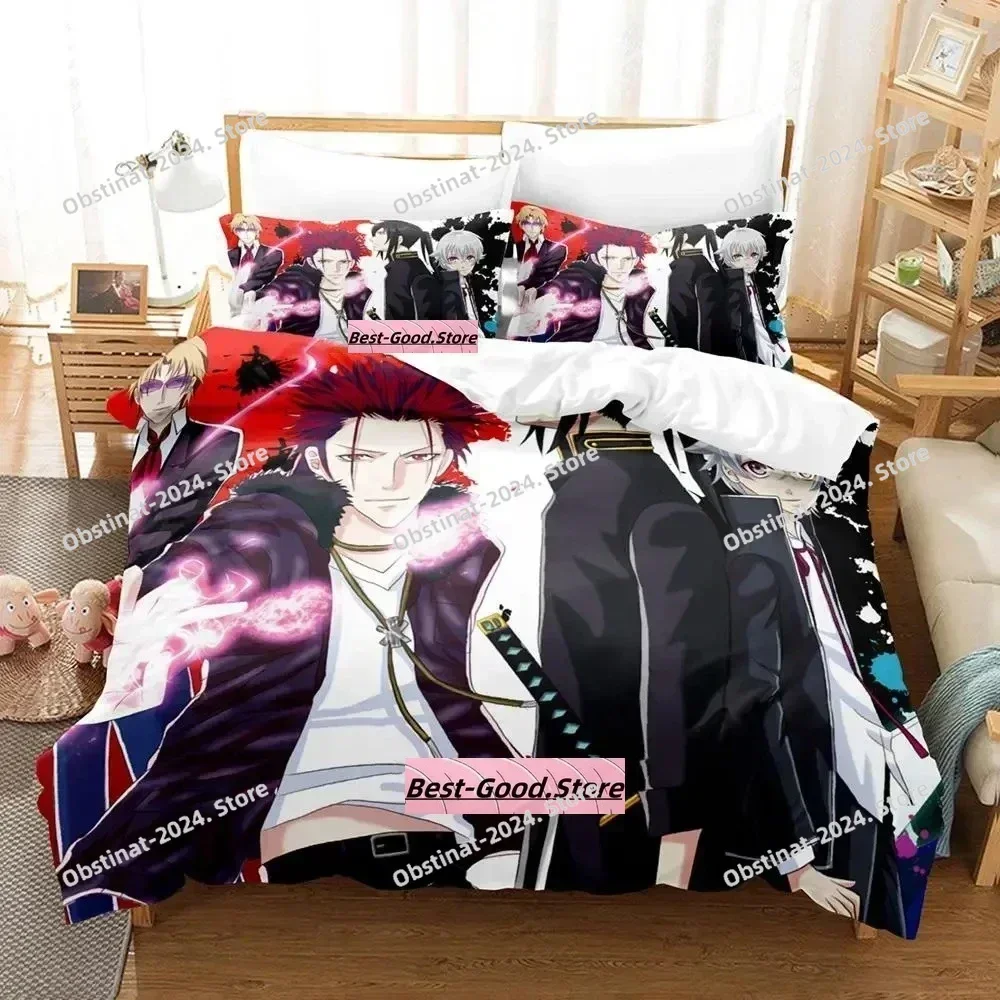3D New K project Mikoto Suoh No Blood! No Bone! No Ash! Bedding Set Print With Pillowcase Bed Duvet Double Queen Super King Size