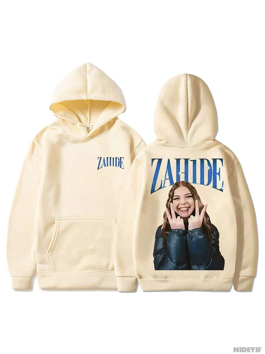 

Zahide Merch Zahide Hoodie Men Women Pullover Hiphop Streetwear Soft Casual Sweatshirt Tops ZH3