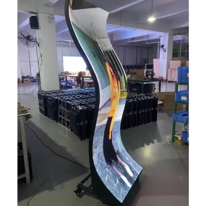 3G 4G WiFi Ultra Thin P3 LED Standee HD Scrolling Screen For Indoor Mall Commercial Price Advertising Display