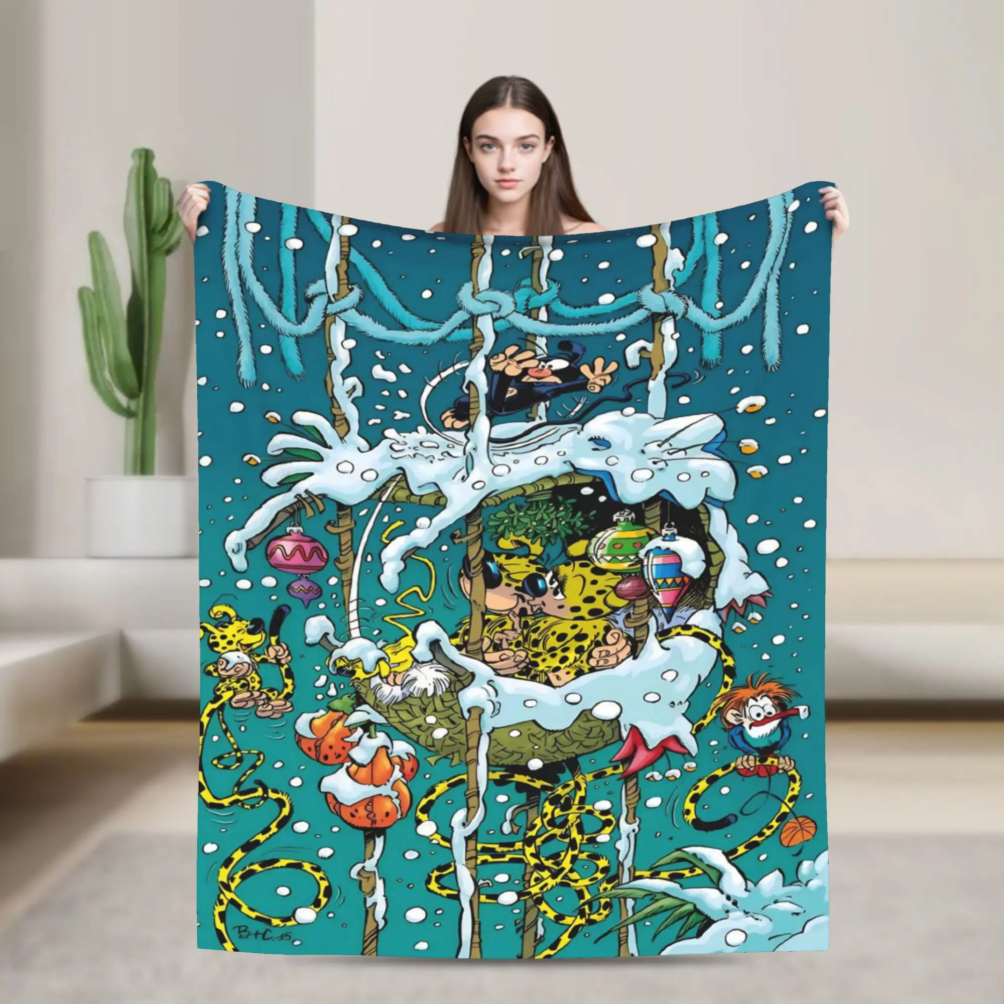New Marsupilamis Blanket Ultra-Soft Fleece  Relax Throw Blanket Machine Washable