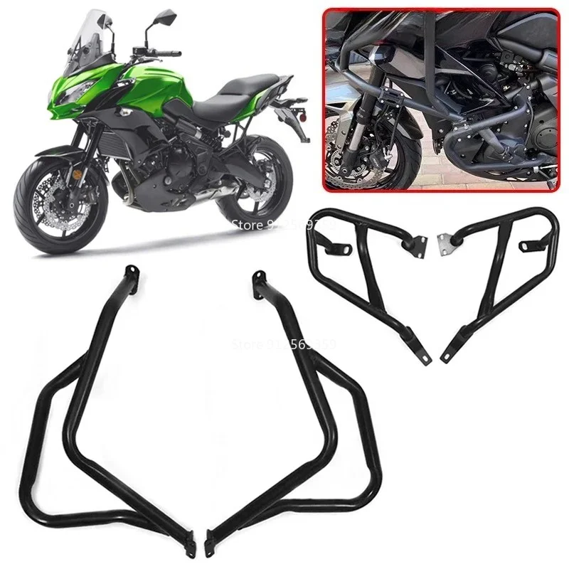Versys650 Engine Guard Highway Crash Bar Motorcycle Frame Protection Upper Or Lower Bumper Fit For Kawasaki Versys 650 2015-2021