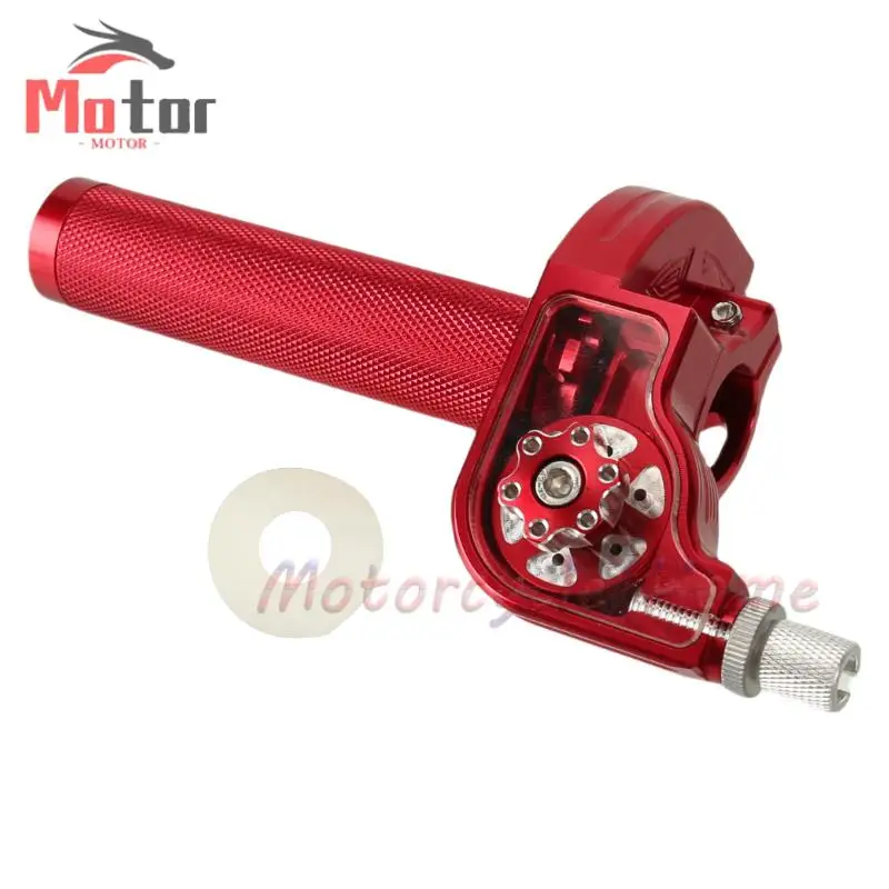 Premium High-Performance Twist Throttle Featuring Visible Red Handle Grip – Universal Compatibility for CQR/CRF Off-Road Dirt