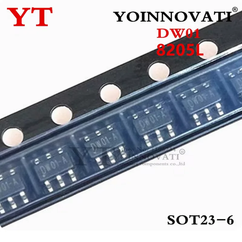 100PCS DW01A 8205L 23-6