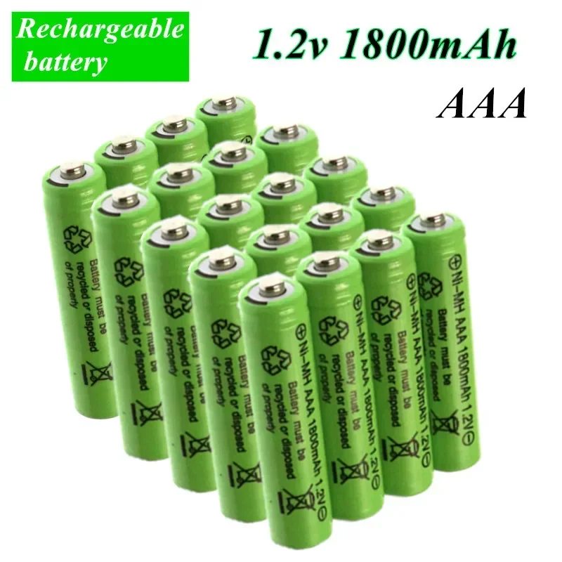 

AAA Rechargeable Battery NIMH 1.2V 100% AAA 1800 MAH 1.2V Rechargeable 2A Battery