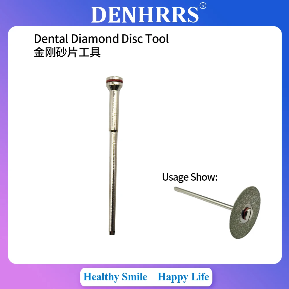 

10Pcs 4.6cm Dental Stainless Steel Diamond Disc Tool Mounting Shaft