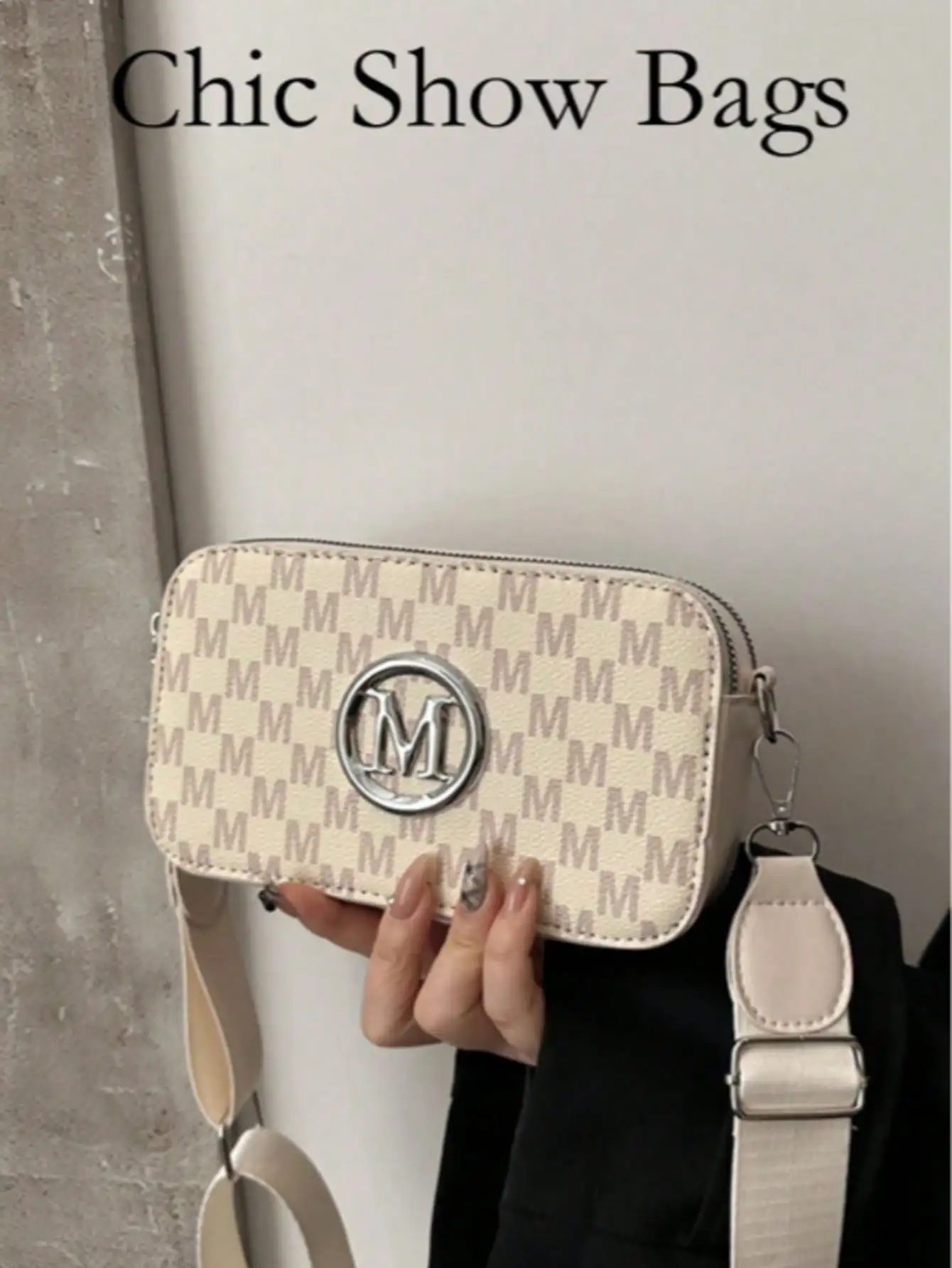 

2025 New Fashion Classic Versatile Solid Color PU Waterproof Material Rhombus Design Retro Chic Metal Animal Logo Decor Square Shoulder Bag Crossbody Bag Letter Pattern Decor Design Suitable For Shopping Women Animal Print Tote Bag