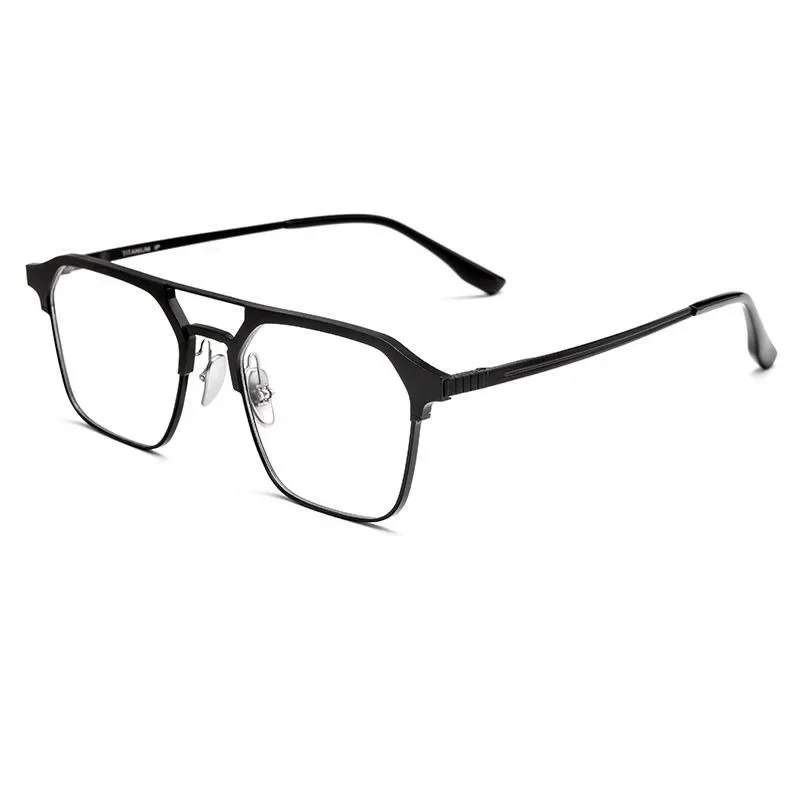 High-grade  magnetic aluminum magnesium glasses three-purpose sunglasses ultra-light pure titanium myopia