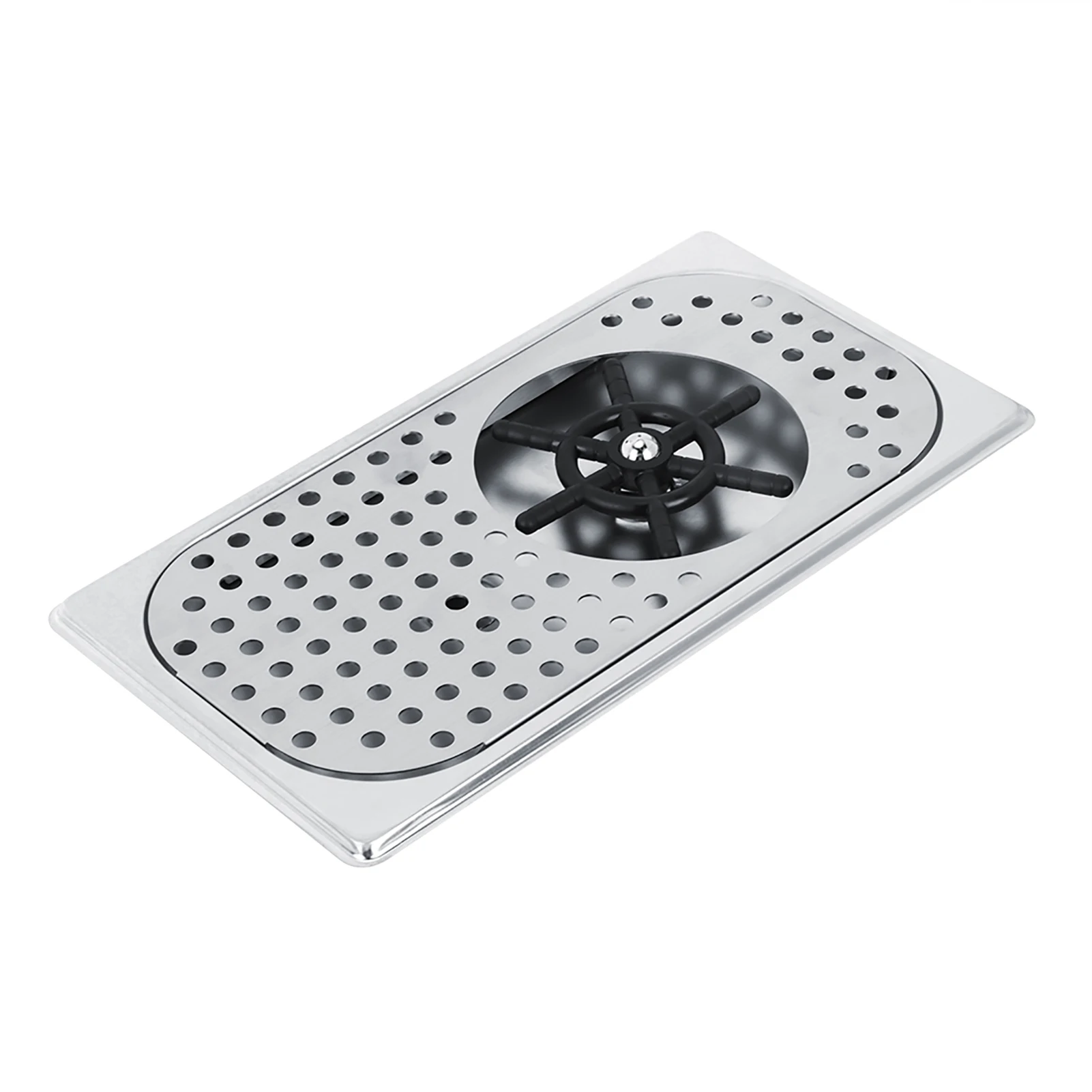 Stainless Steel Cup Cleaner 114mm Diameter 201 Stainless Steel Milk Tea Cup Washer Cleaner Glass Rinser G1/2in Cup Cleaner