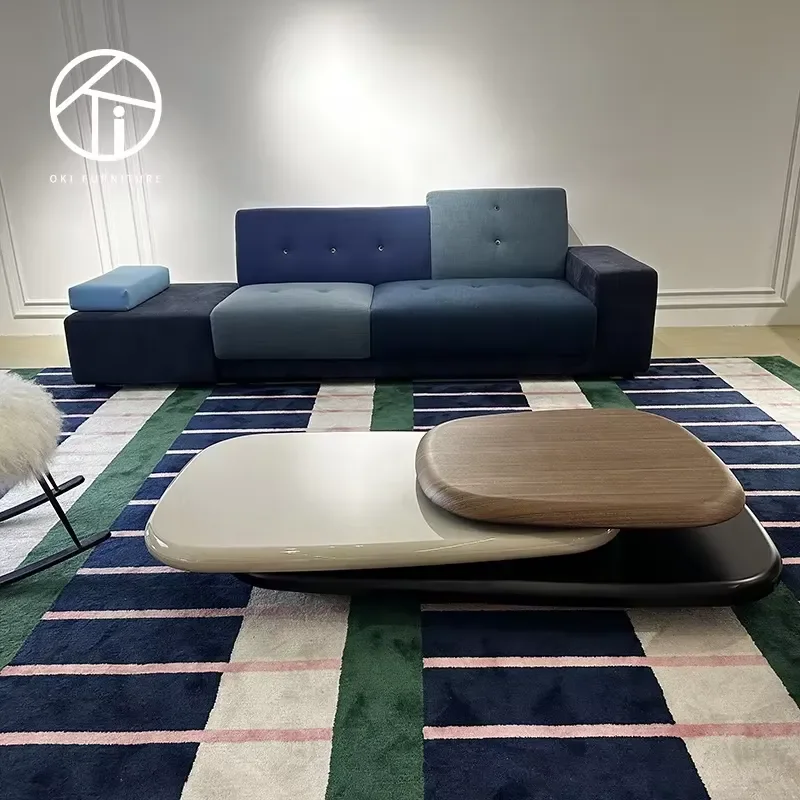 Modern Luxury 3 Tier Rotating Coffee Table for Living Room Bedroom Apartment Hotel Decor Furniture Side End Table Stand