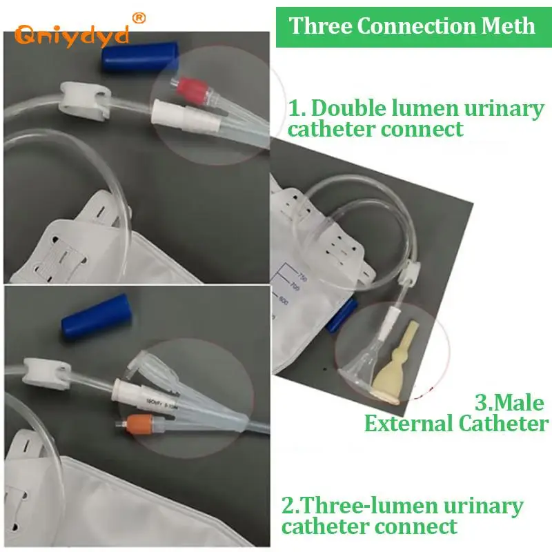 500Ml/750Ml/1000Ml Drainage Bag Urine Collection Urination Bag Thickened Catheter Leg Bag Storage Bag with Tube Drainage Bag