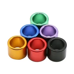 100 Pcs ID 8mm Height 9mm 6 Colors Straight Unnumbered Aluminum Pigeon Bird Foot Ring Outdoor Flight Training Competition Carry