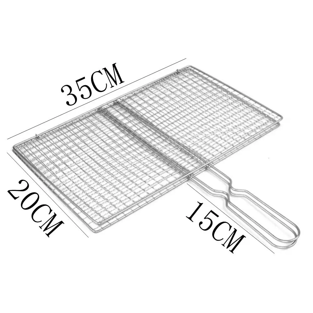 Barbecue Grilling Basket Grill BBQ Net Steak Meat Fish Net Siz Vegetable