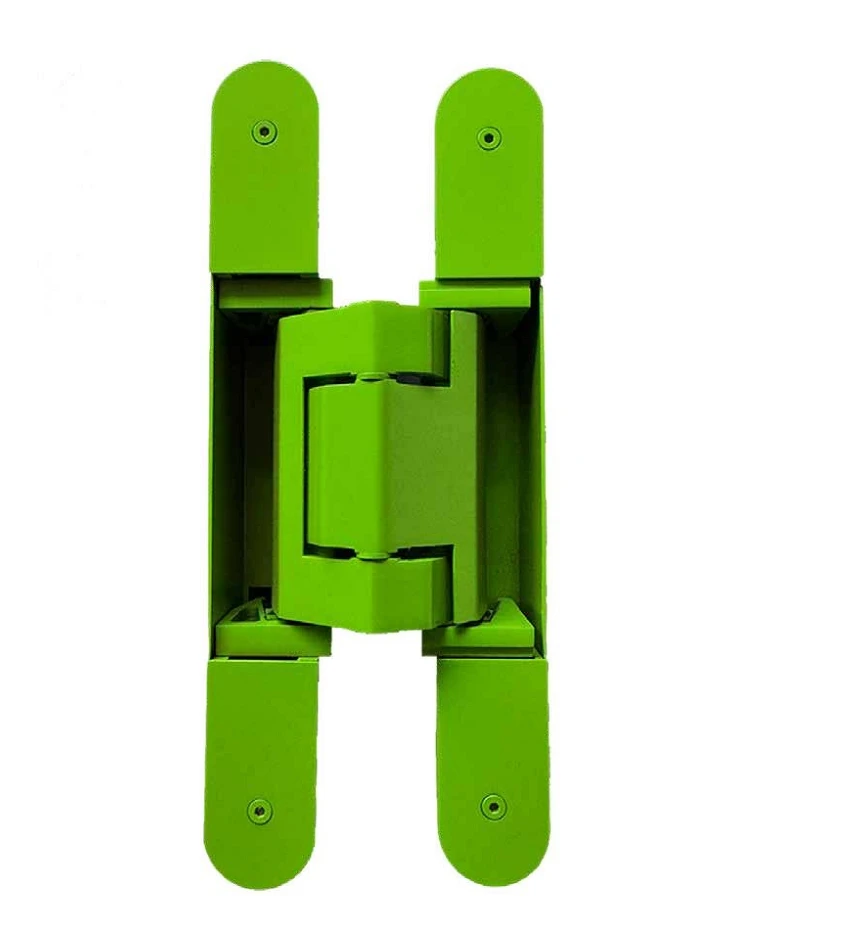 

Green 180° High Quality 300kg Silver Gold Black Finishing 180 Degree Heavy Concealed Door Hidden Hinge Conceal Hinges