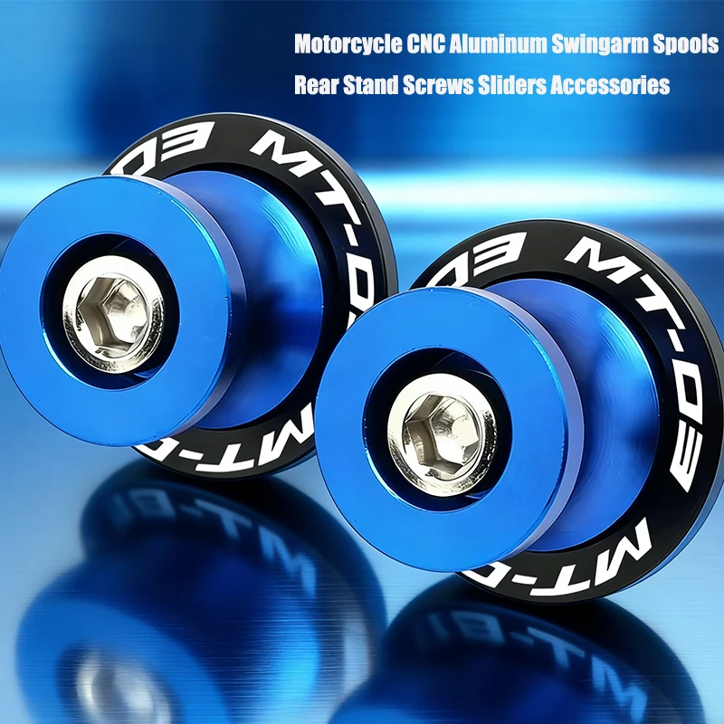 

For Yamaha MT03 MT09 MT10 MT 03 09 10 MT-03 MT-09 MT-10 | Motorcycle Accessories CNC 6MM Swingarm Spools Sliders Stand Screws