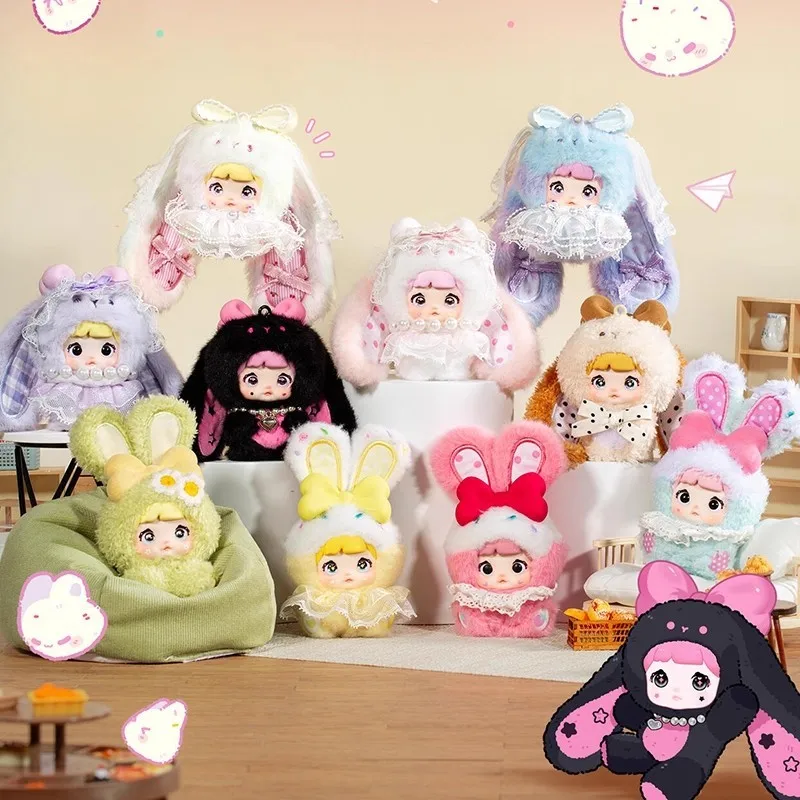 

Instock Genuine Nommi Baby V2 Blind Box Sweetheart Bunnyseries Kawaii Vinyl Doll Trendy Toy Bag Pendant Dolls Girl Friend Gift