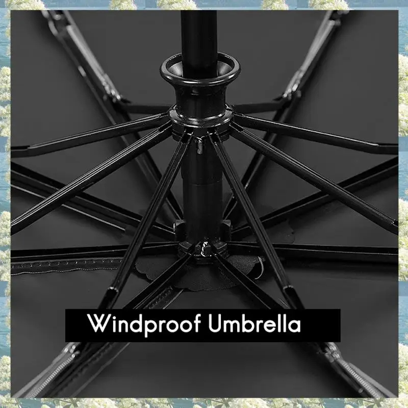 X17A 2025 NEW-Travel Umbrella Automatic Folding Rain Umbrella Three Fold Umbrella Thickened Black Glue Sunscreen Umbrella Paraso
