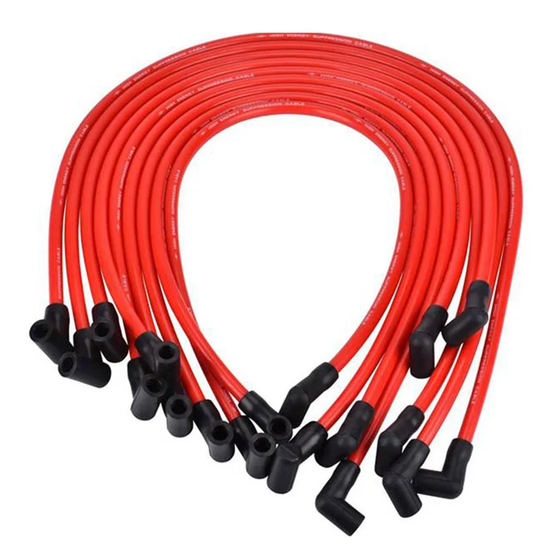 

2Set SP10-390-1010 10.5MM Spark Plug Wire Set Ignition Wire For AM General Isuzu HEI SBC BBC 350 350383454