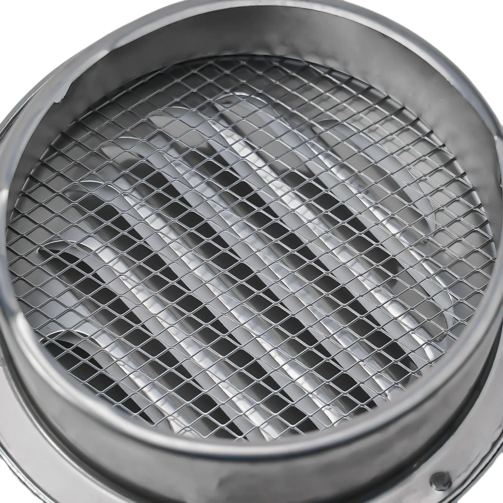 1Pc 70-300mm Round Stainless Steel Air Vent Grille Insect Protection Home Exterior Wall Ducting Ventilation Tool Vents