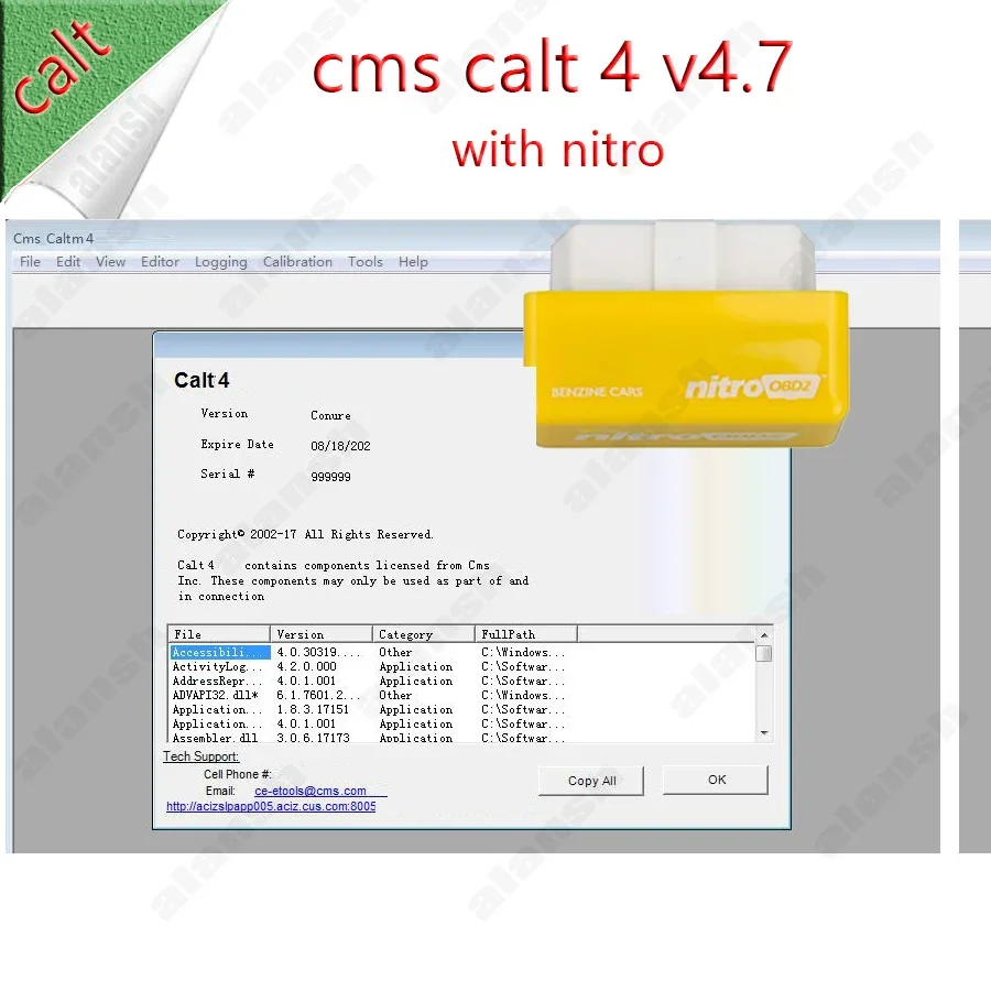

Новинка 2023 года Cms Caltm 4 V4.7 с Keygen Never Expire может работать с линией 6 7+ Nitro