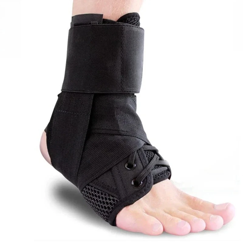 1PC Ankle Brace Lace Up Adjustable Support For Running Basketball Injury Recovery Sprain Ankle Support For Men Women