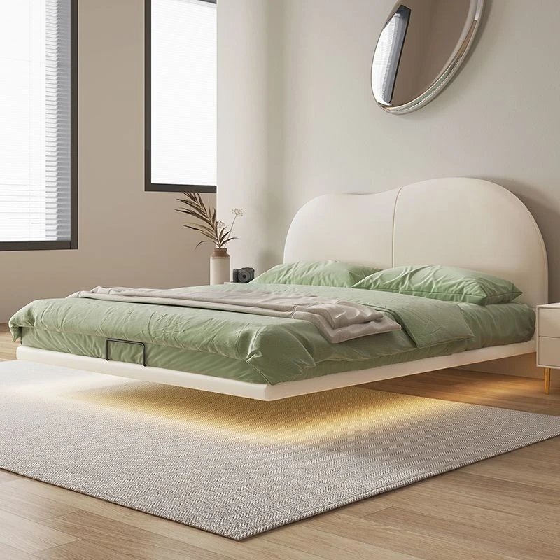 

Cloud suspension bed modern simple master bedroom