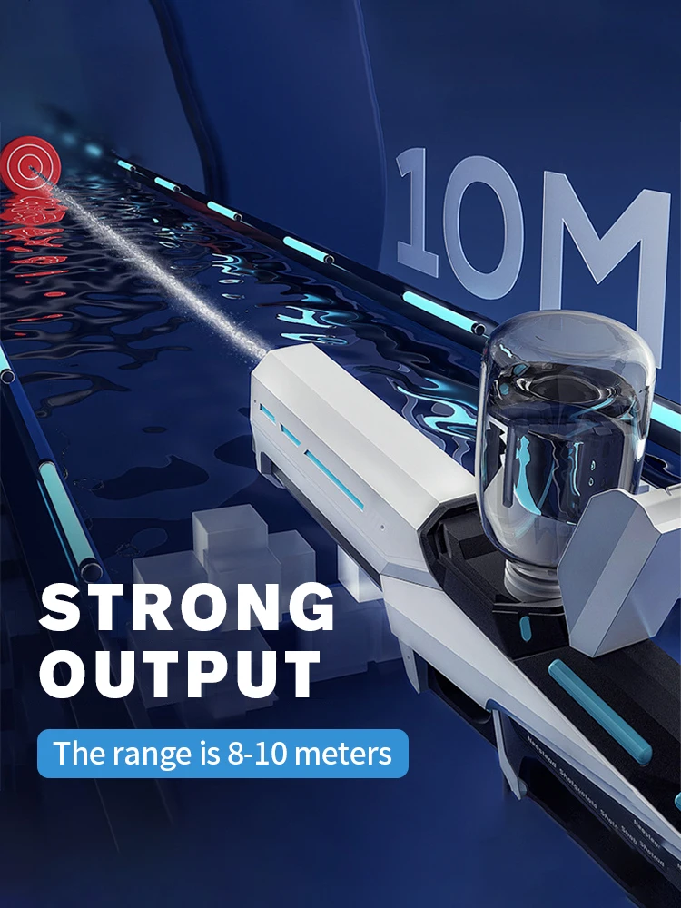 مسدسات المياه الكهربائية للبالغين قوية بخ التلقائي شفط المياه الناسفون الصيف لعبة الشاطئ في الهواء الطلق للأطفال هدية