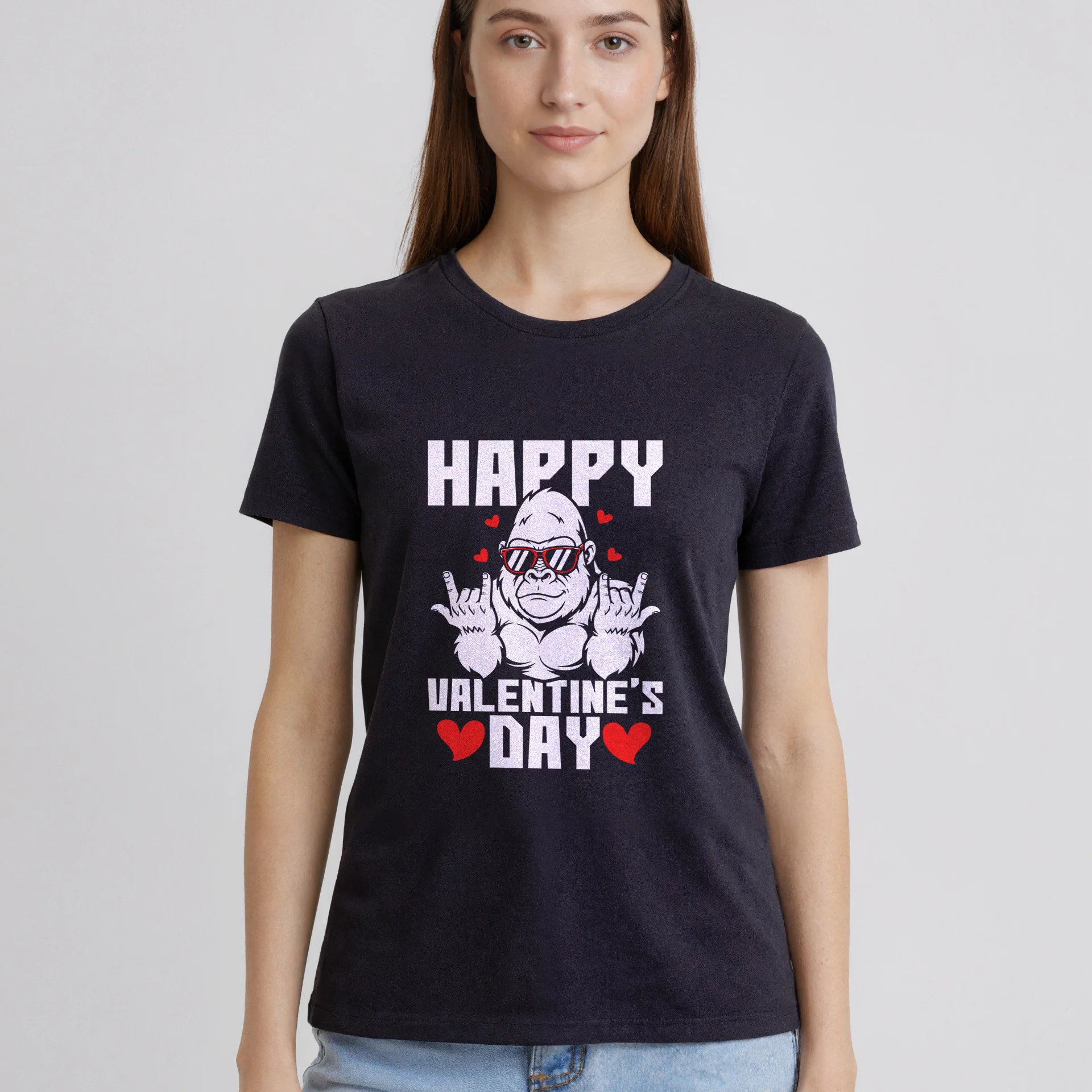 

Women T Shirts Bigfoot Valentines Day Graphic T-shirt 2026 New Cotton Tshirt Short Sleeve Tops Oversized Summer Tees Clothing