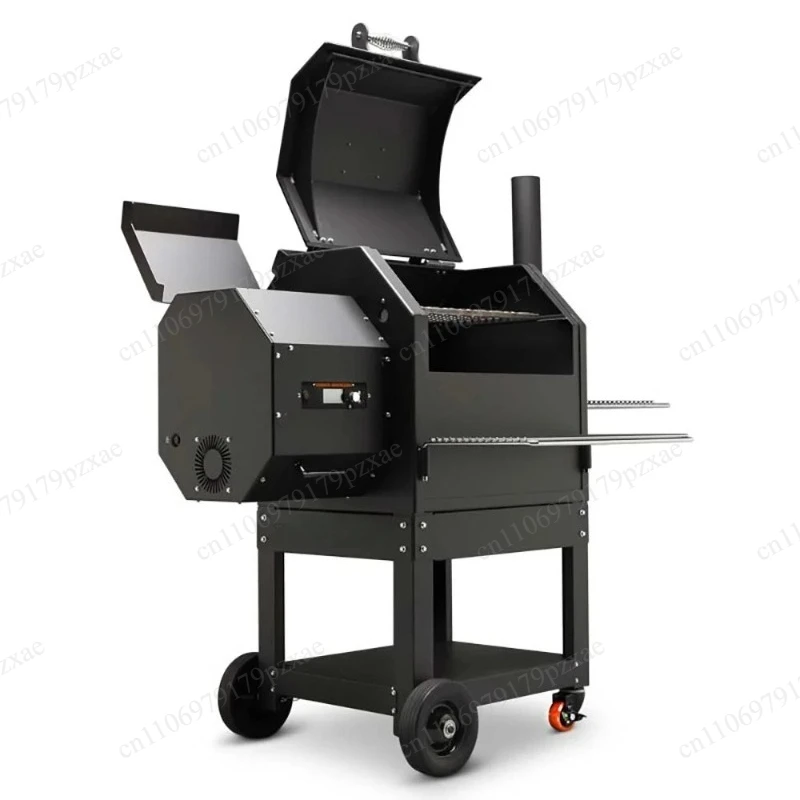 Smart Wood Pellet Grill Smoker PID Controller Wi-Fi Enabled 1068 Sq.in Cooking Space For Outdoor BBQ