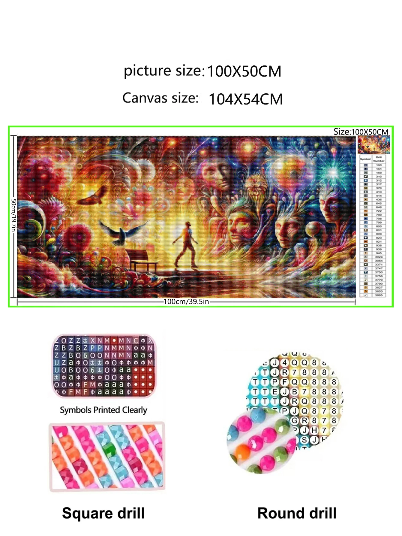 Fantasy Magic Dream 5D DIY Diamond Painting Kit for Adults - Full square/Round Rhinestone Art, Beginner Friendly Home Decor Gift