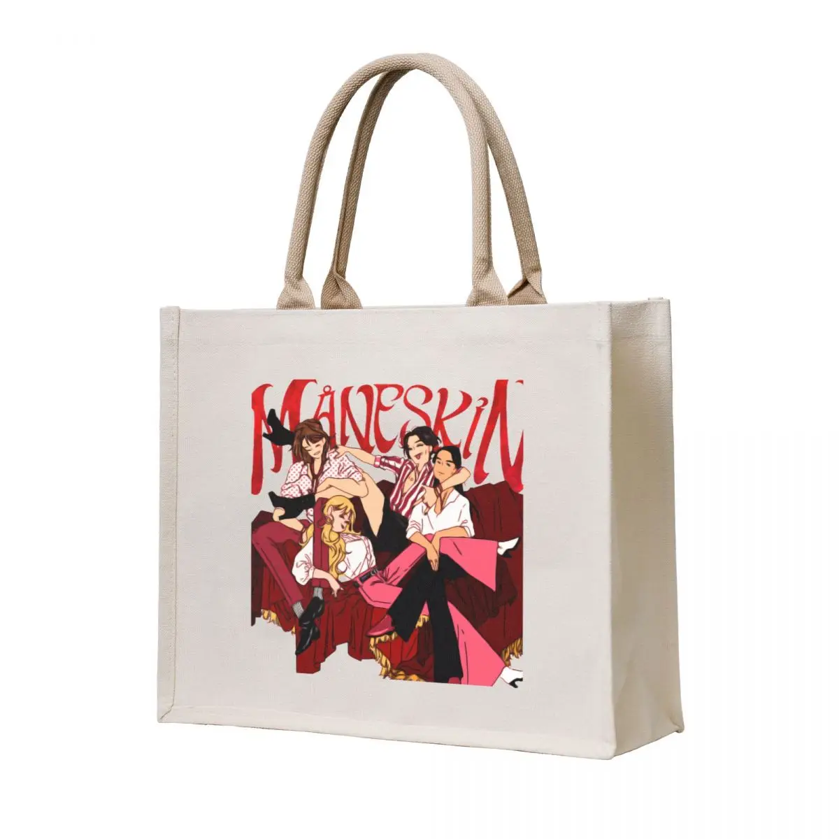

Maneskin Tote Bag canvas tote bag tote bags men supermarket folding bag