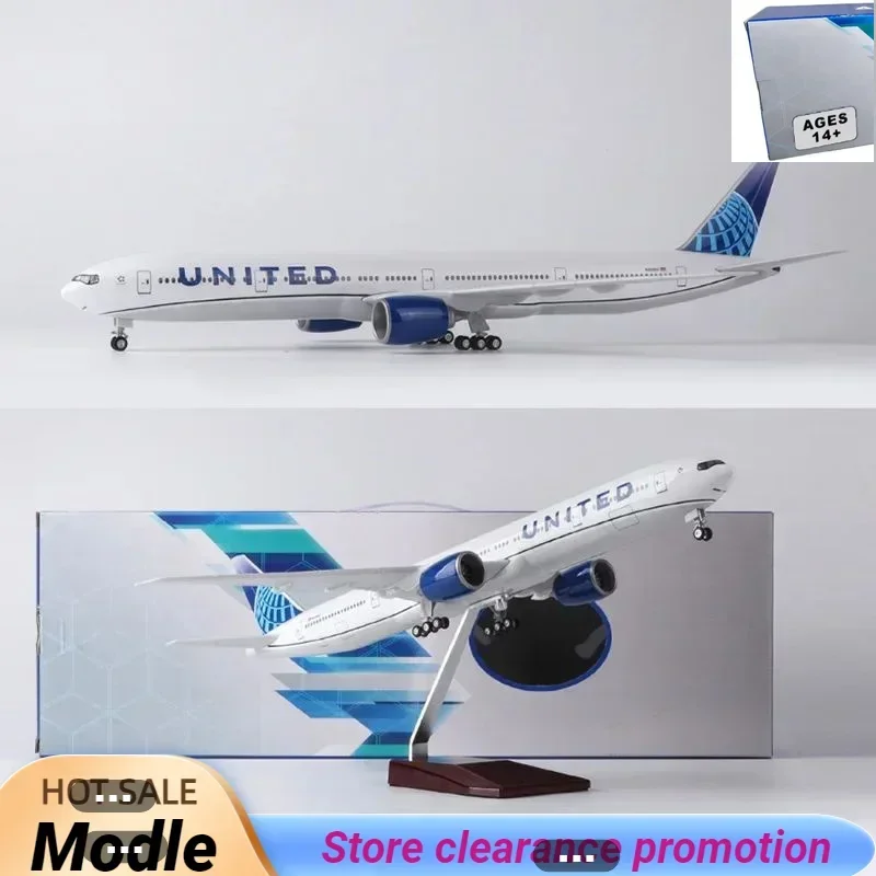 

Новая модель самолета UNITED Airlines 47 см в масштабе 1/157 777 B777 с подсветкой и шасси из пластиковой смолы, игрушка-самолет F Collection