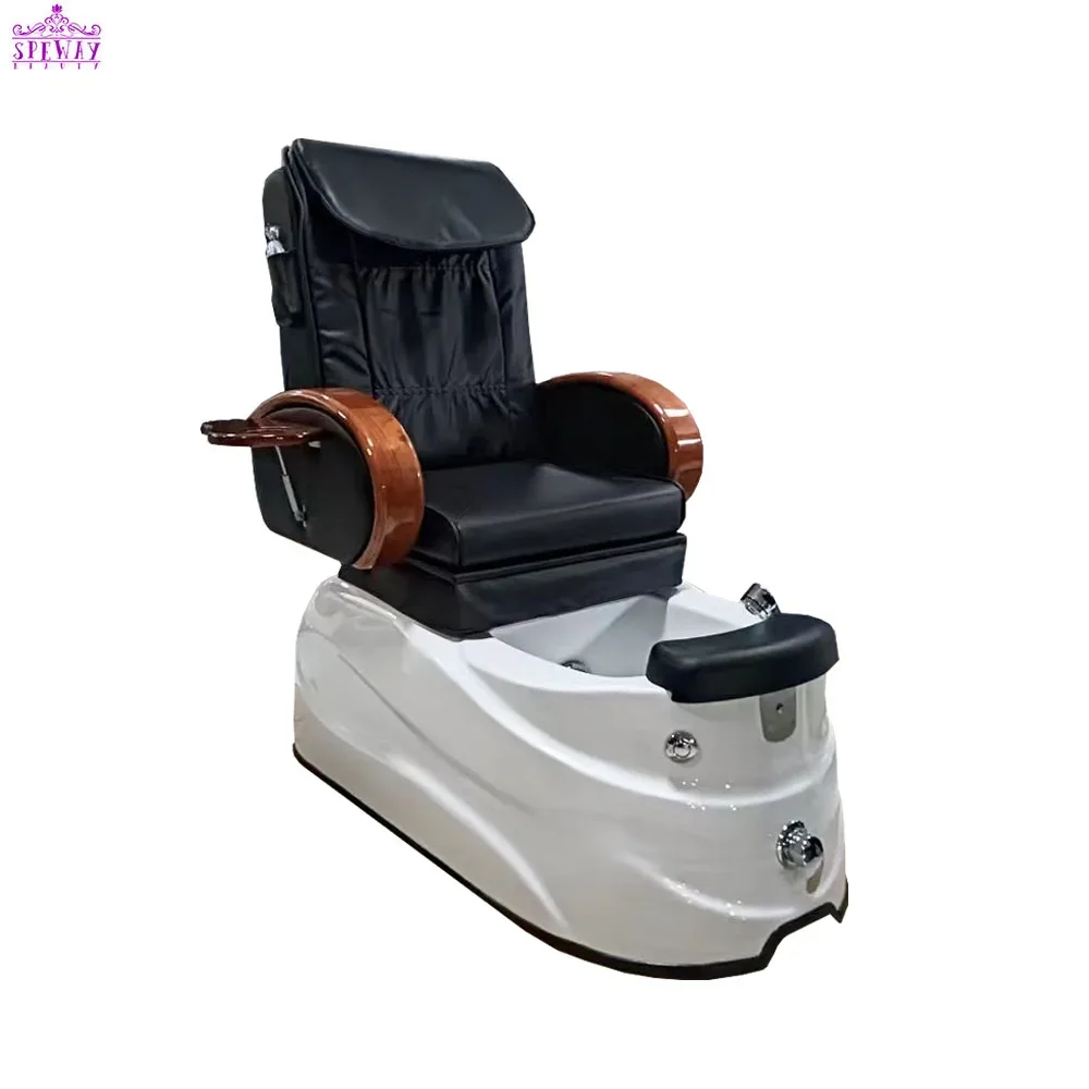 Pedicure Chair,salon Furniture High Back Massage Manicure Chair Plumbing Spa Nail Salon Furniture Pedicure Chair Used