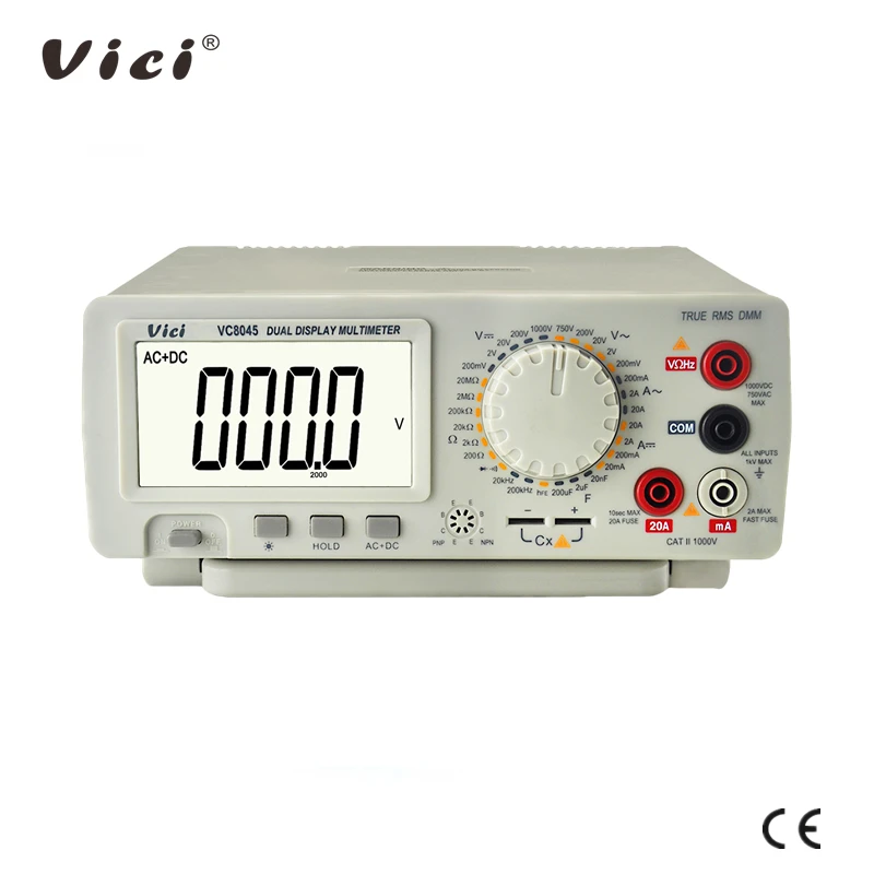 

Vici VC8145 VC8045 DMM Digital Bench Type Multimeter True RMS 80000 Counts Auto Range Full Feature Multimetro Voltmeter Ohmmeter