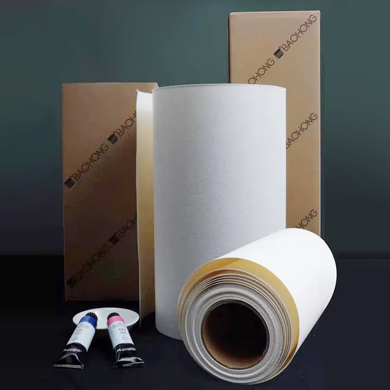 

27cmx10m BAOHONG Watercolour Paper Roll 100% Cotton 140lb 300g Academy Art Paper Coarse/Medium/Fine Grain for Artists Painters