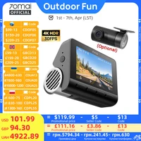 Nueva Cámara para Auto 70mai Dash Cam A810S 4K HDR GPS ADAS con Grabación Automática, Detección de Movimiento de Doble Canal, Soporte 4G LTE, DVR para Auto 70mai A810S Versión Global